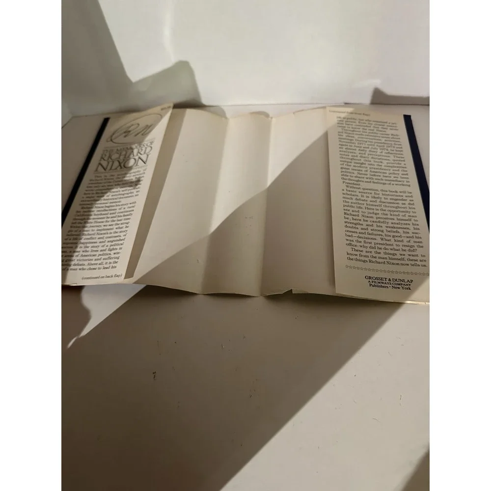 The Memoirs of Richard Nixon by Richard Nixon, 1978 1st Printing HC/DJ